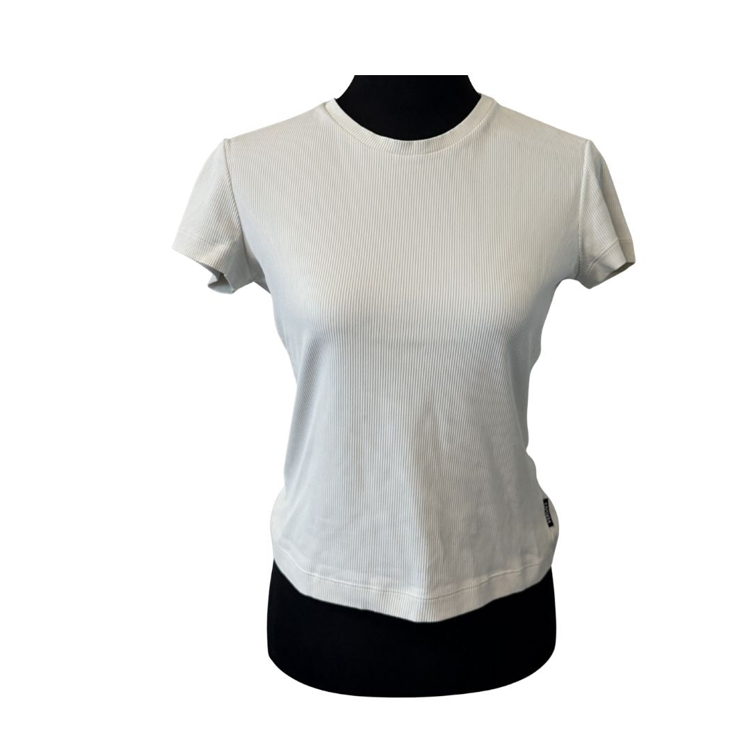 Versace Jeans Ribbed White Tee
