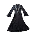 Escada – Black Long-Sleeve Lace-Up Front