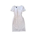 Escada Sport – White V-Neck Short Sleeve Midi Dress