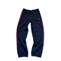 Vintage Adidas Track Pants – Navy Blue with Hot Pink 3-Stripes