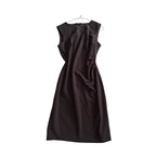 Calvin Klein - Black Ruched Side Dress