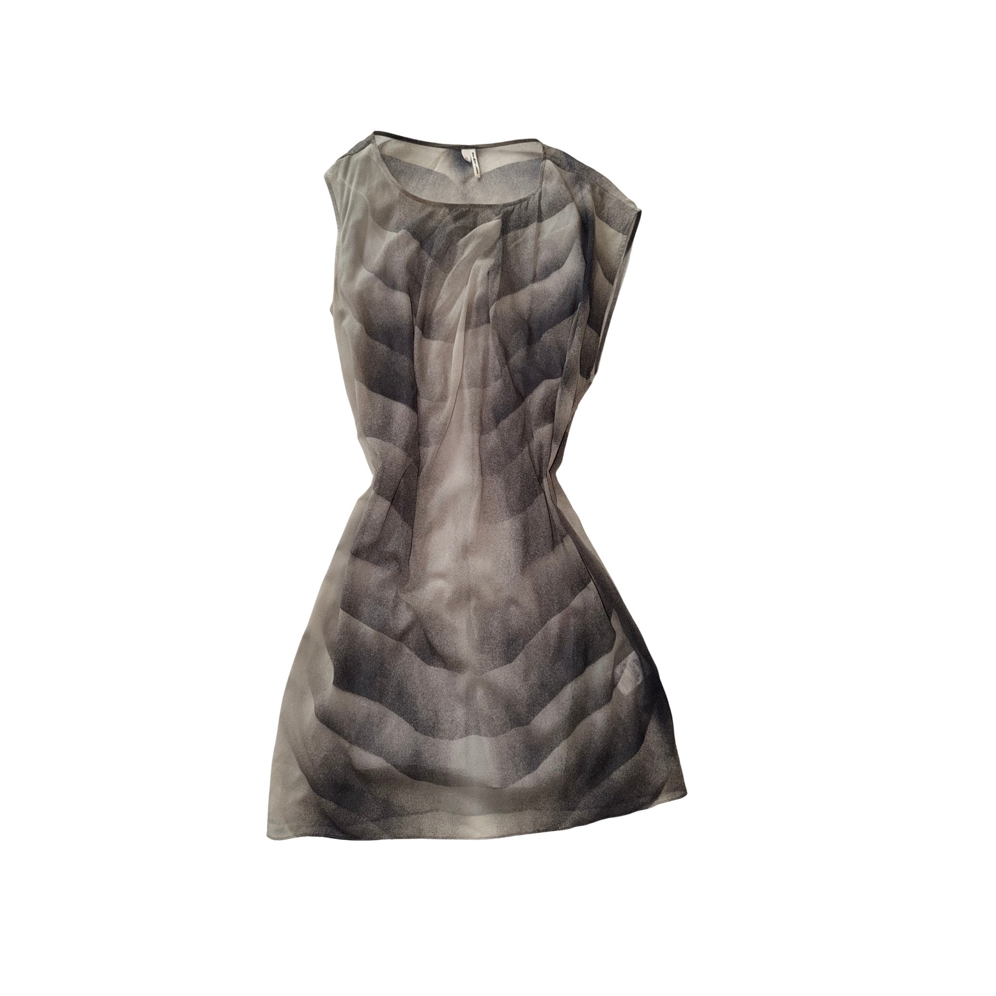 Helmut Lang – Printed Silk-Blend Shift Dress