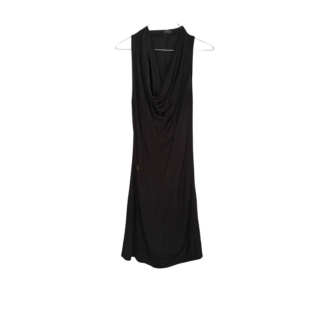 Miss Sixty Collection – Sleeveless Cowl Neck Black Mini Dress