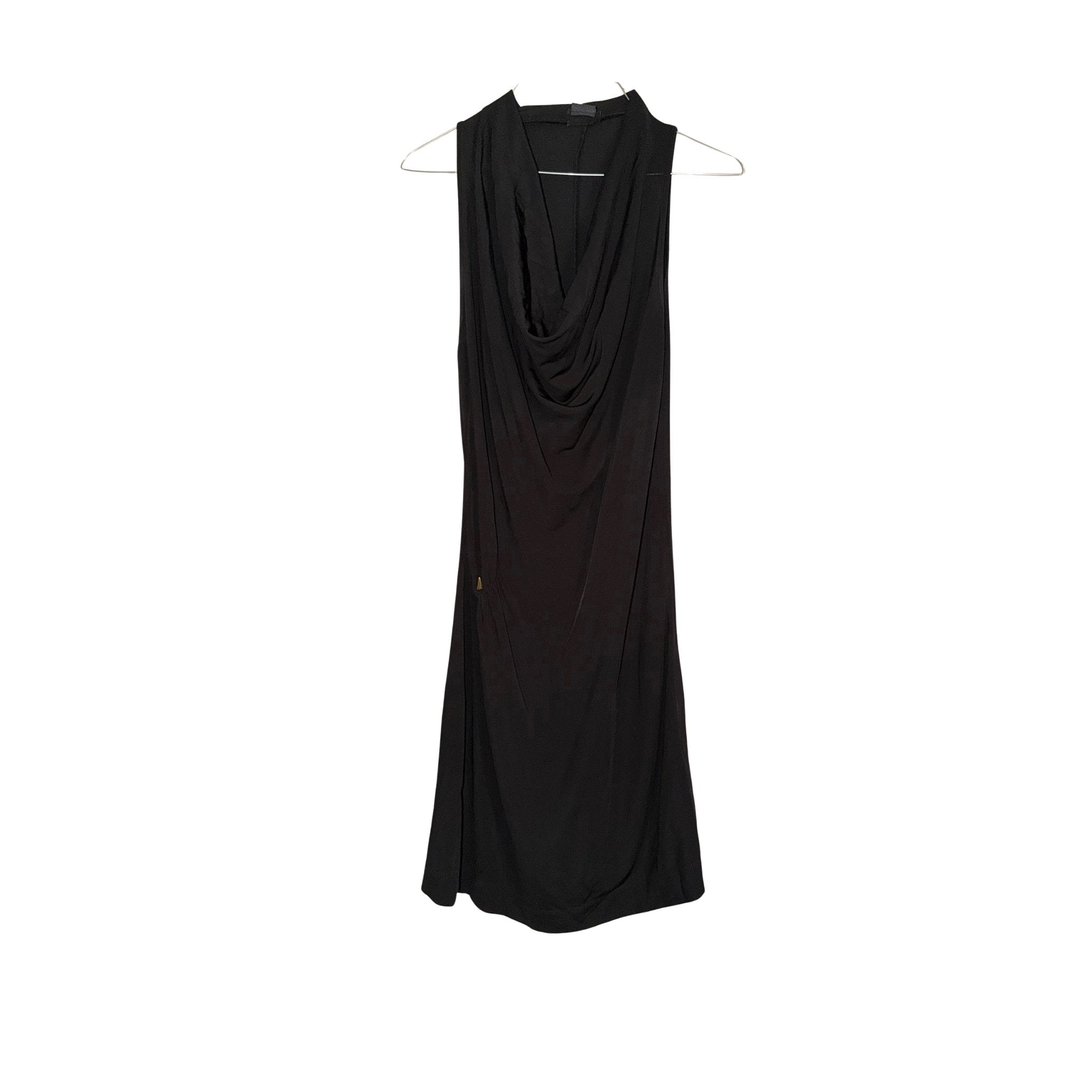 Miss Sixty Collection – Sleeveless Cowl Neck Black Mini Dress