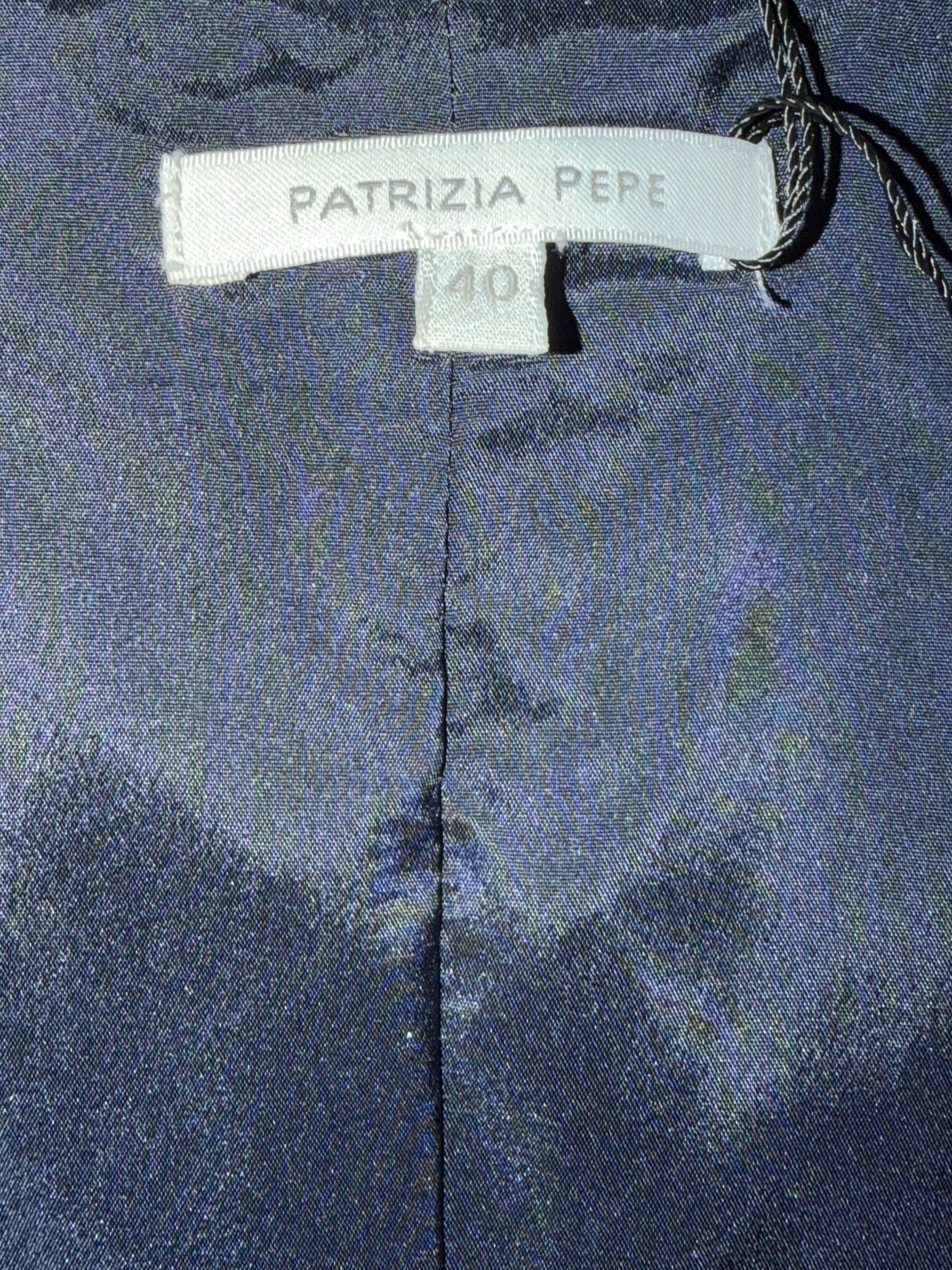 Patrizia Pepe – V-Neck Blue Midi Dress