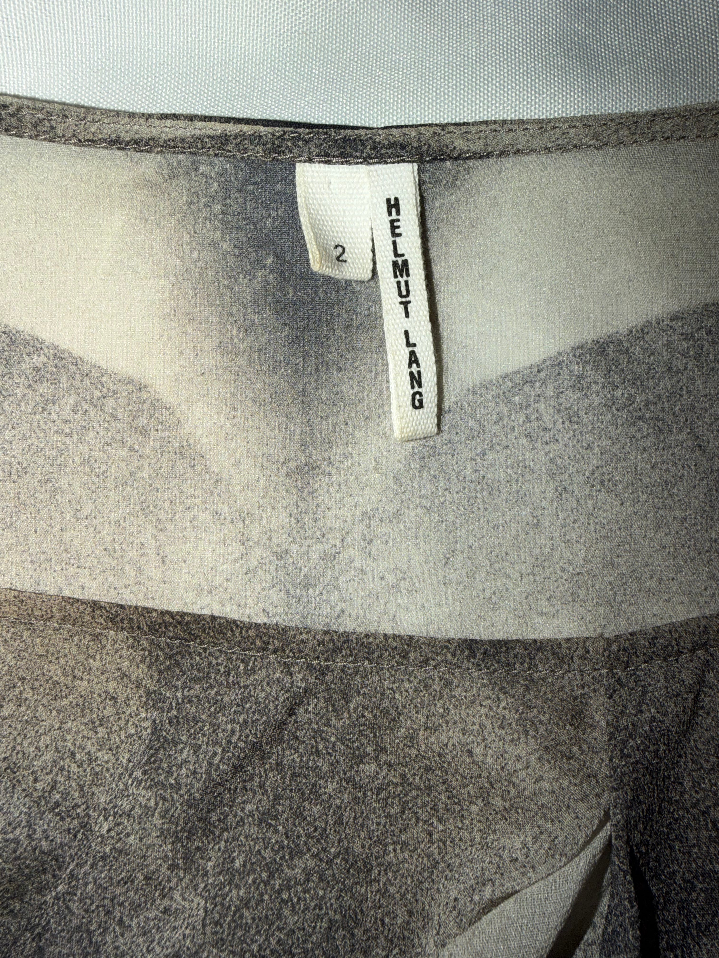 Helmut Lang – Printed Silk-Blend Shift Dress
