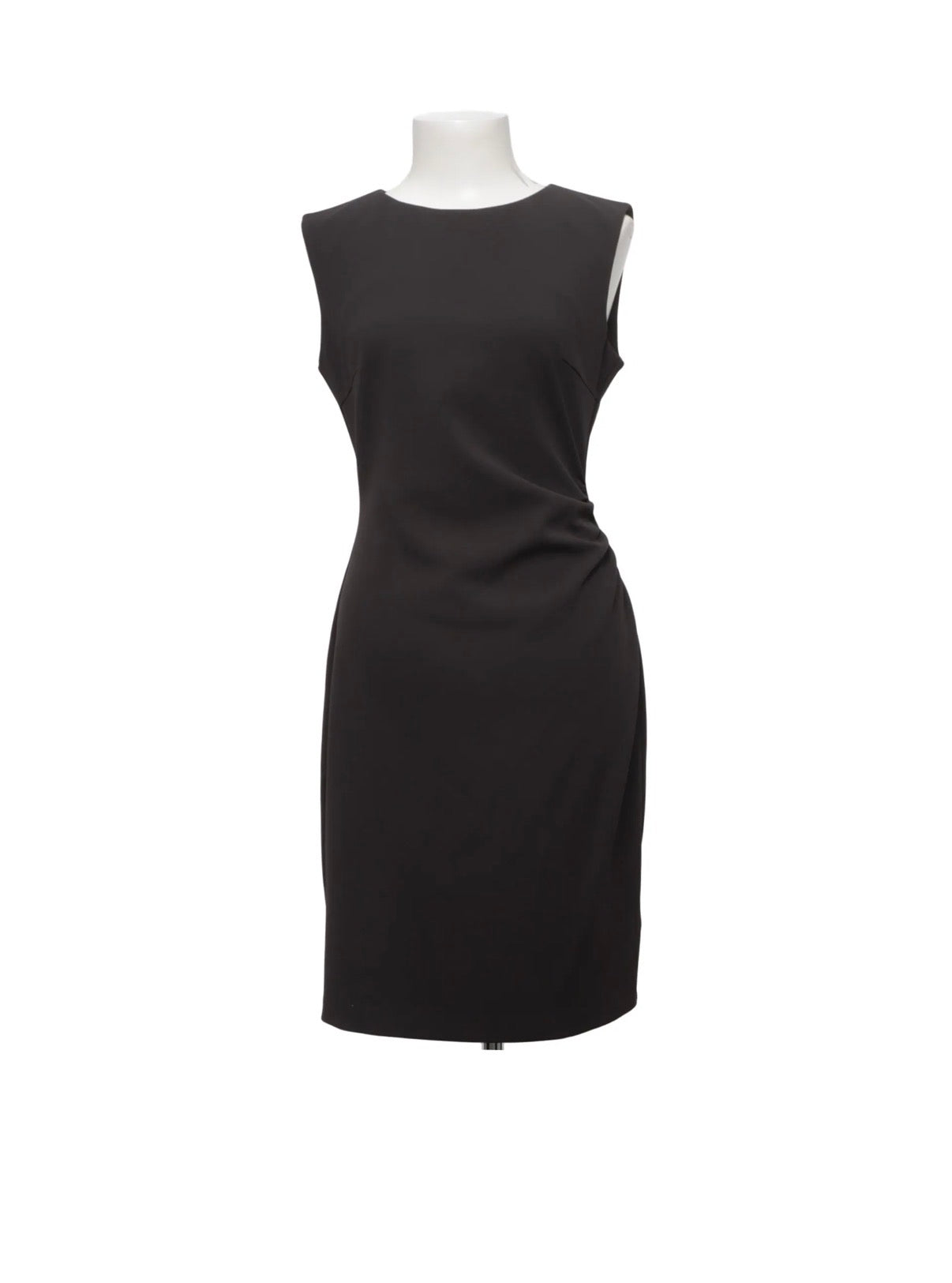 Calvin Klein - Black Ruched Side Dress