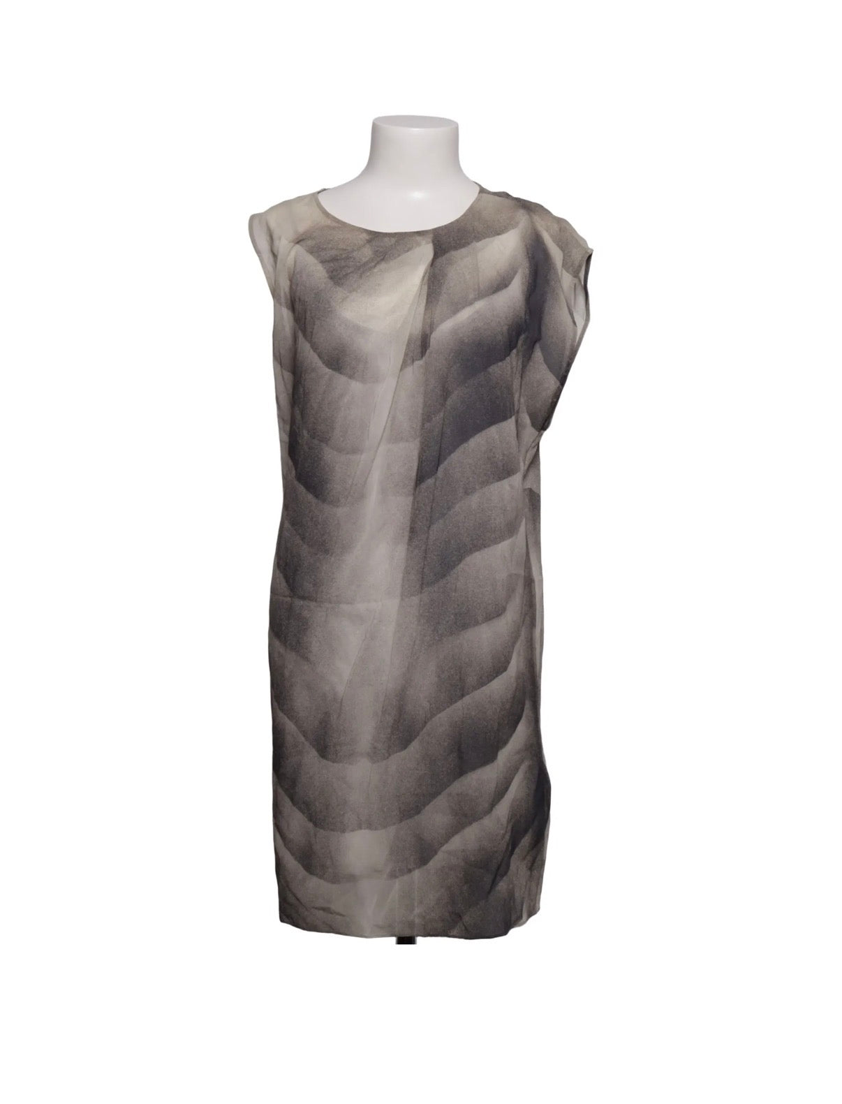 Helmut Lang – Printed Silk-Blend Shift Dress