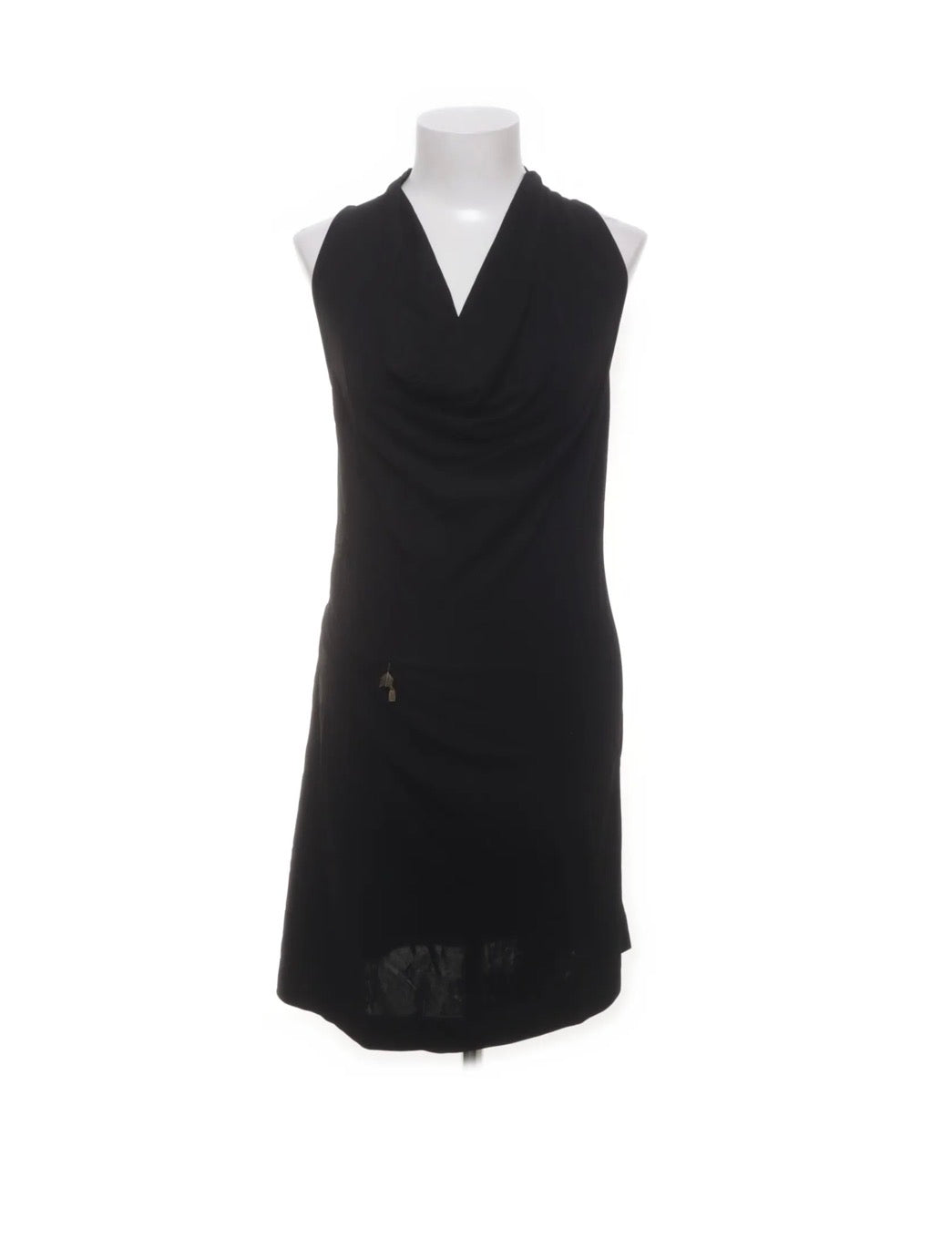 Miss Sixty Collection – Sleeveless Cowl Neck Black Mini Dress