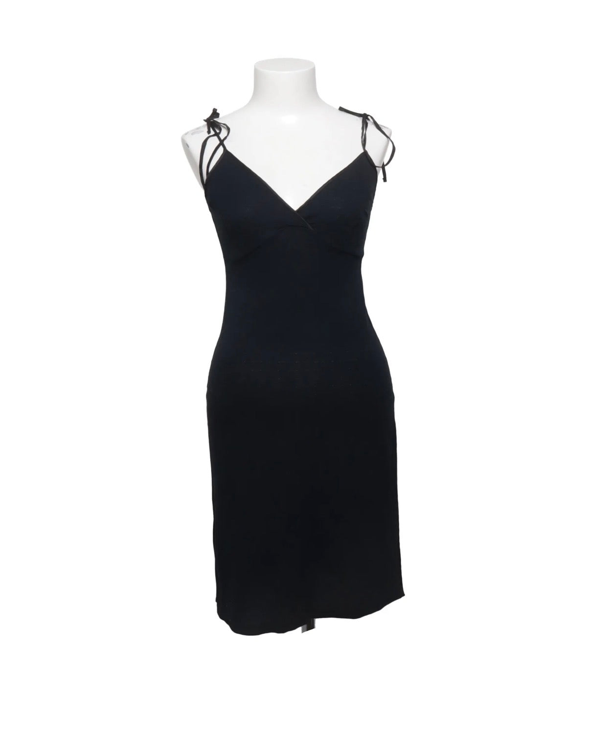Escada – Elegant Black Spaghetti Strap Dress