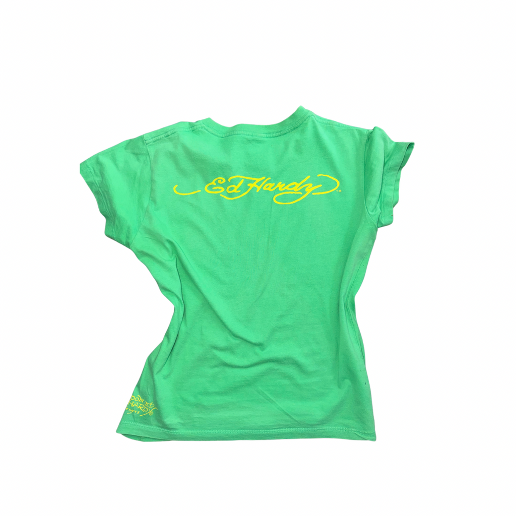 Ed Hardy "Love Dies Hard" Vintage Graphic Baby Tee