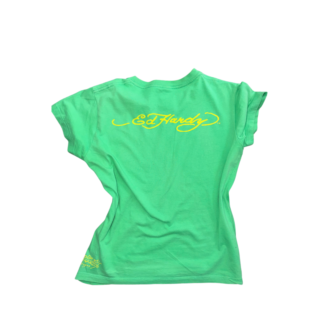 Ed Hardy "Love Dies Hard" Vintage Graphic Baby Tee